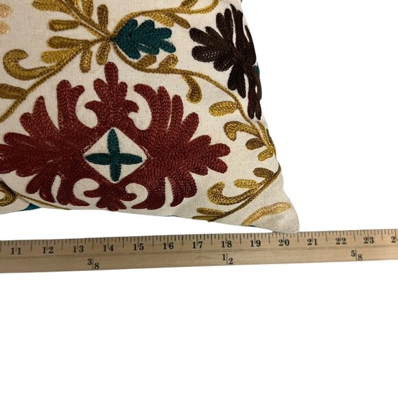 Pier One Imports Embroidered Throw Pillow - Picture 3 of 6